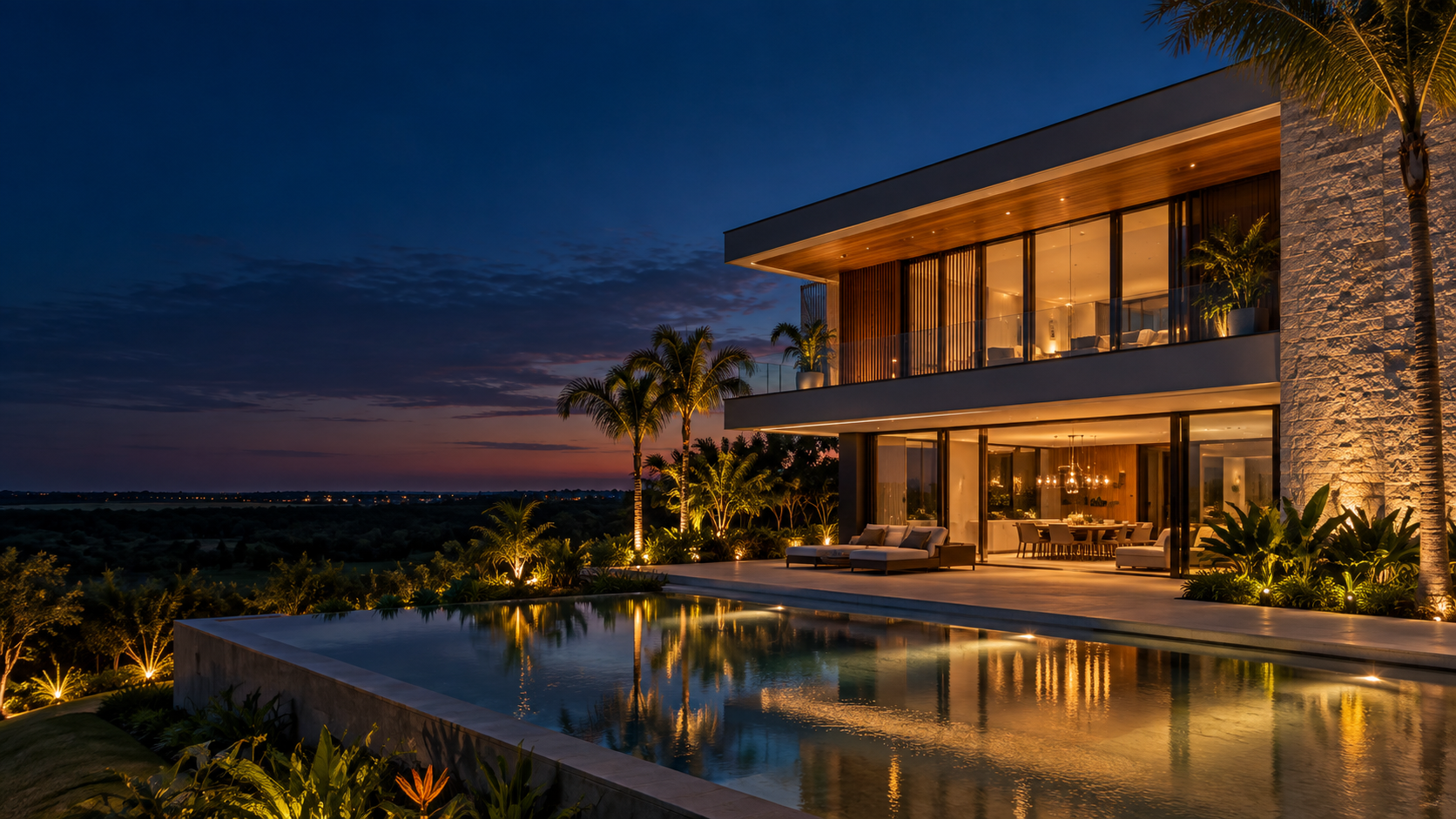 Casa contemporânea de alto padrão com piscina